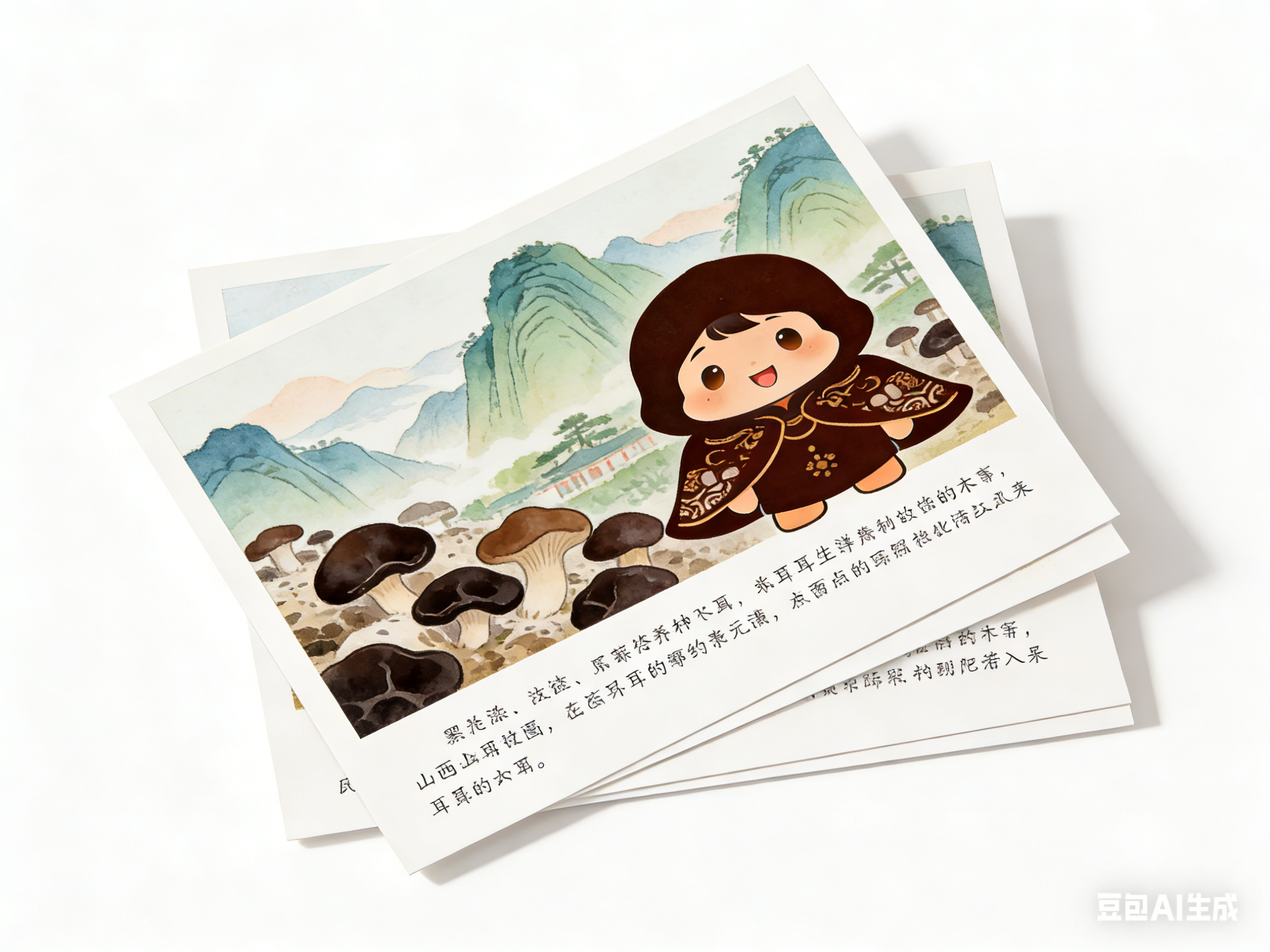 黑木耳主题明信片